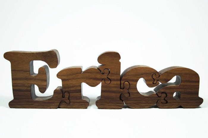 Wooden Name Puzzle, Personalized Gift, Custom Name Puzzle, Wooden Letter Puzzle, Newborn Baby Gift, Nursery Decor
