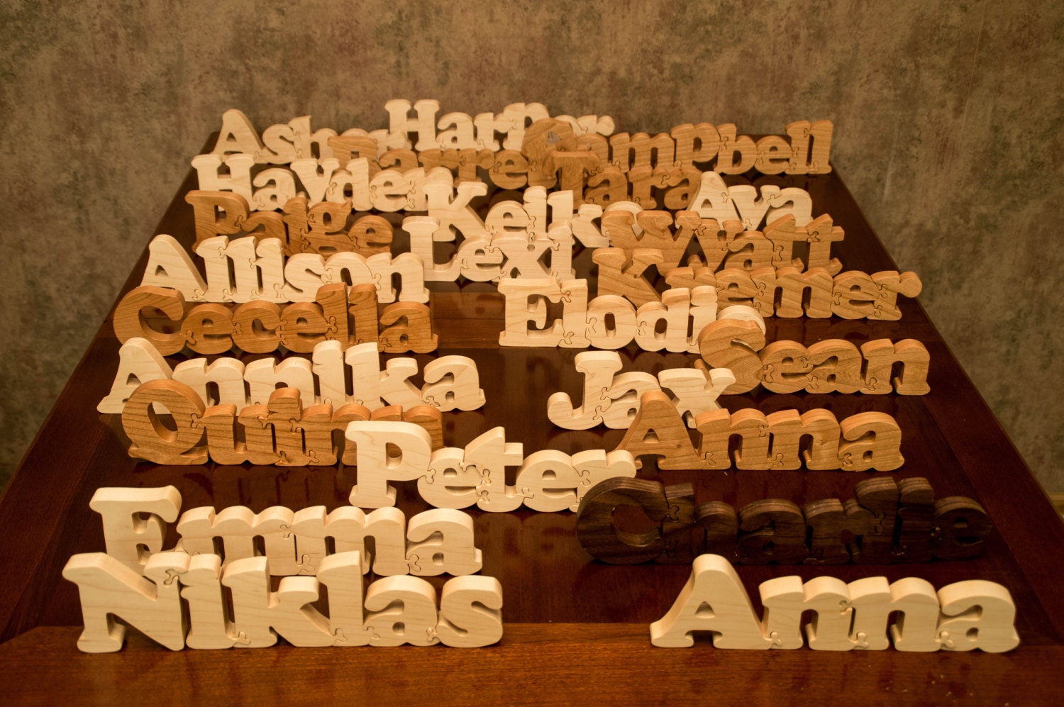 Wooden Name Puzzle, Personalized Gift, Custom Name Puzzle, Wooden Letter Puzzle, Newborn Baby Gift, Nursery Decor