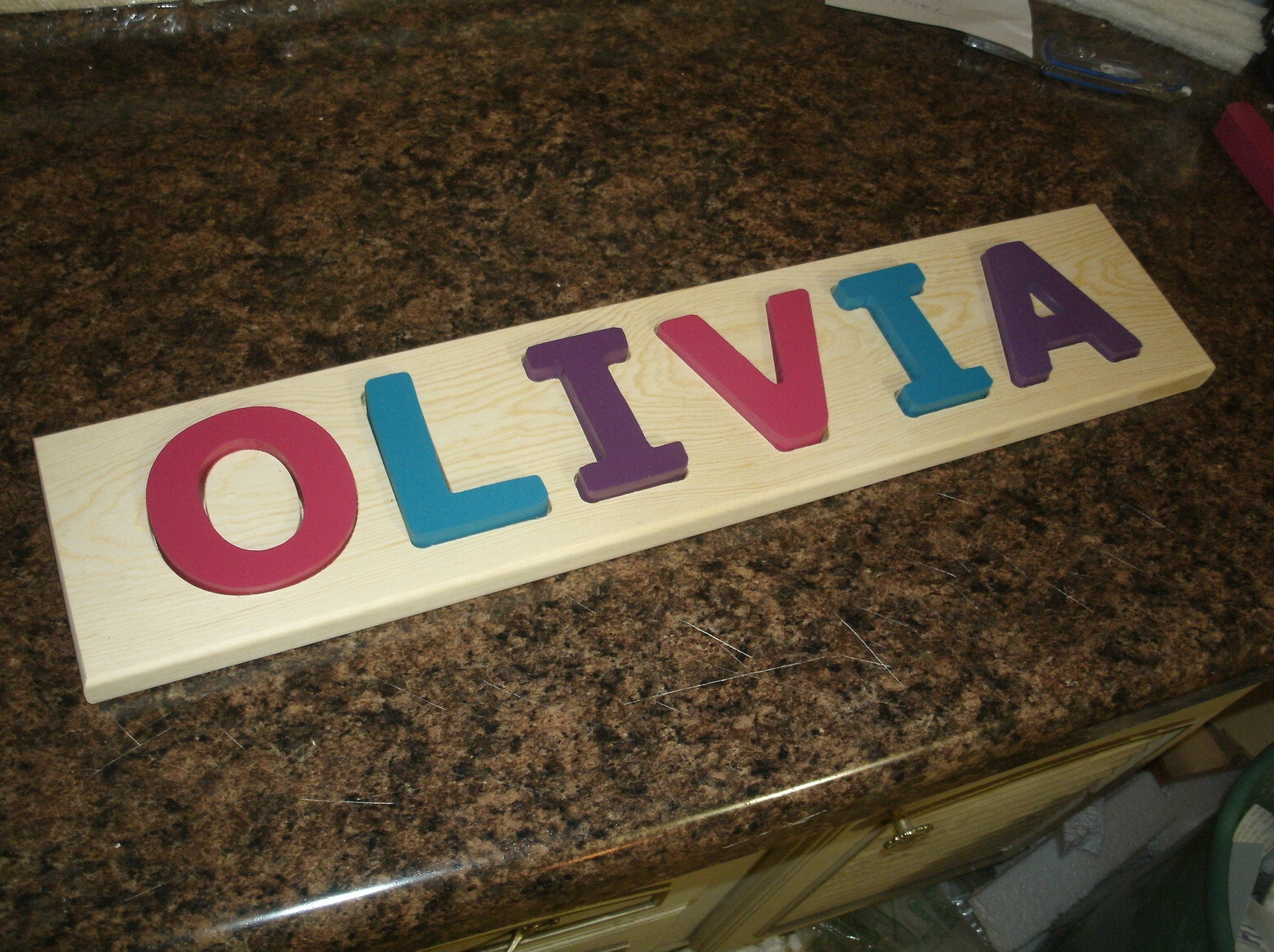 Name Puzzle, Customized Name puzzle, Wooden name puzzle, Personalized Name Puzzle, Child's Name Puzzle, Educational name puzzle