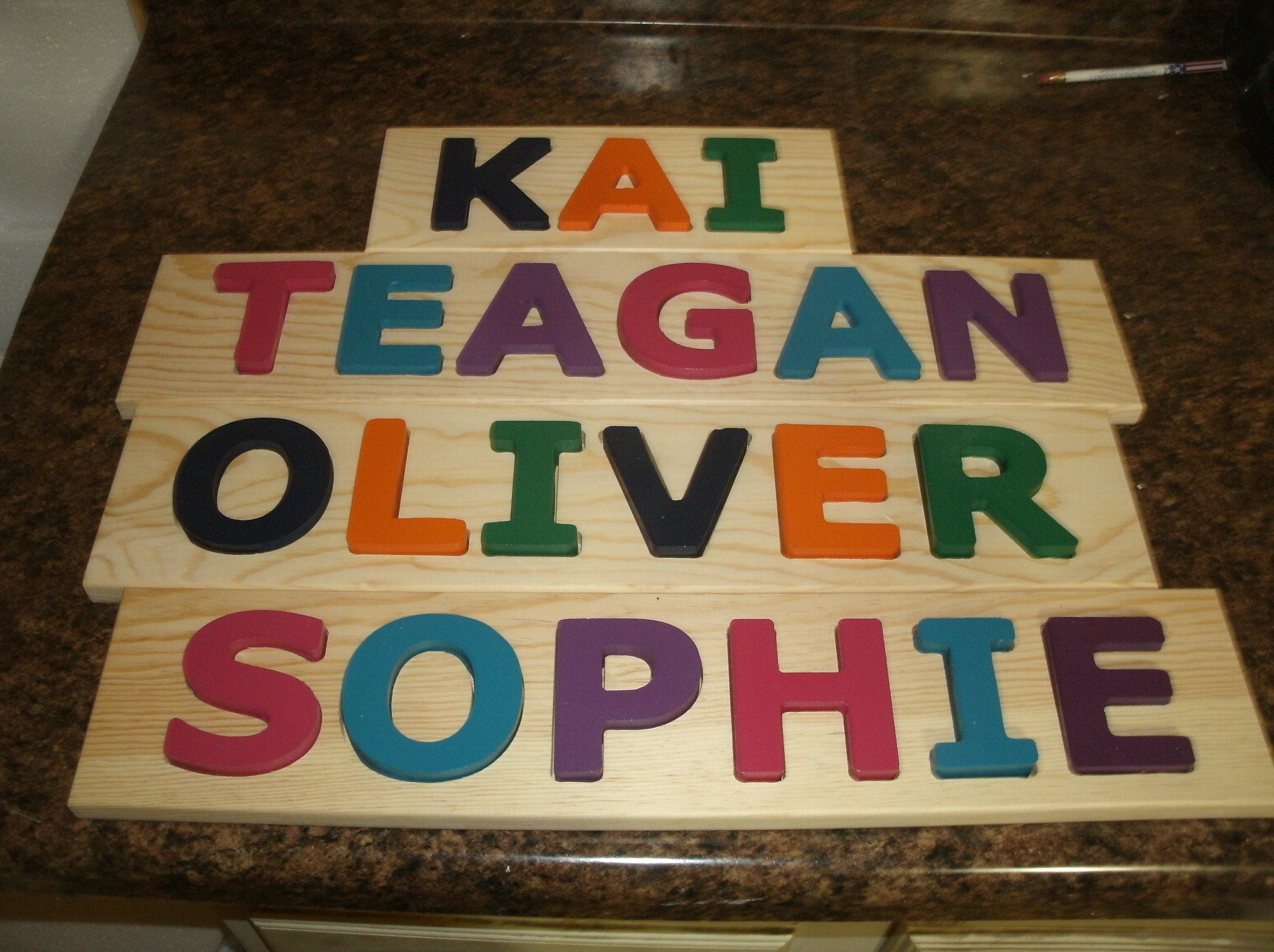 Name Puzzle, Customized Name puzzle, Wooden name puzzle, Personalized Name Puzzle, Child's Name Puzzle, Educational name puzzle
