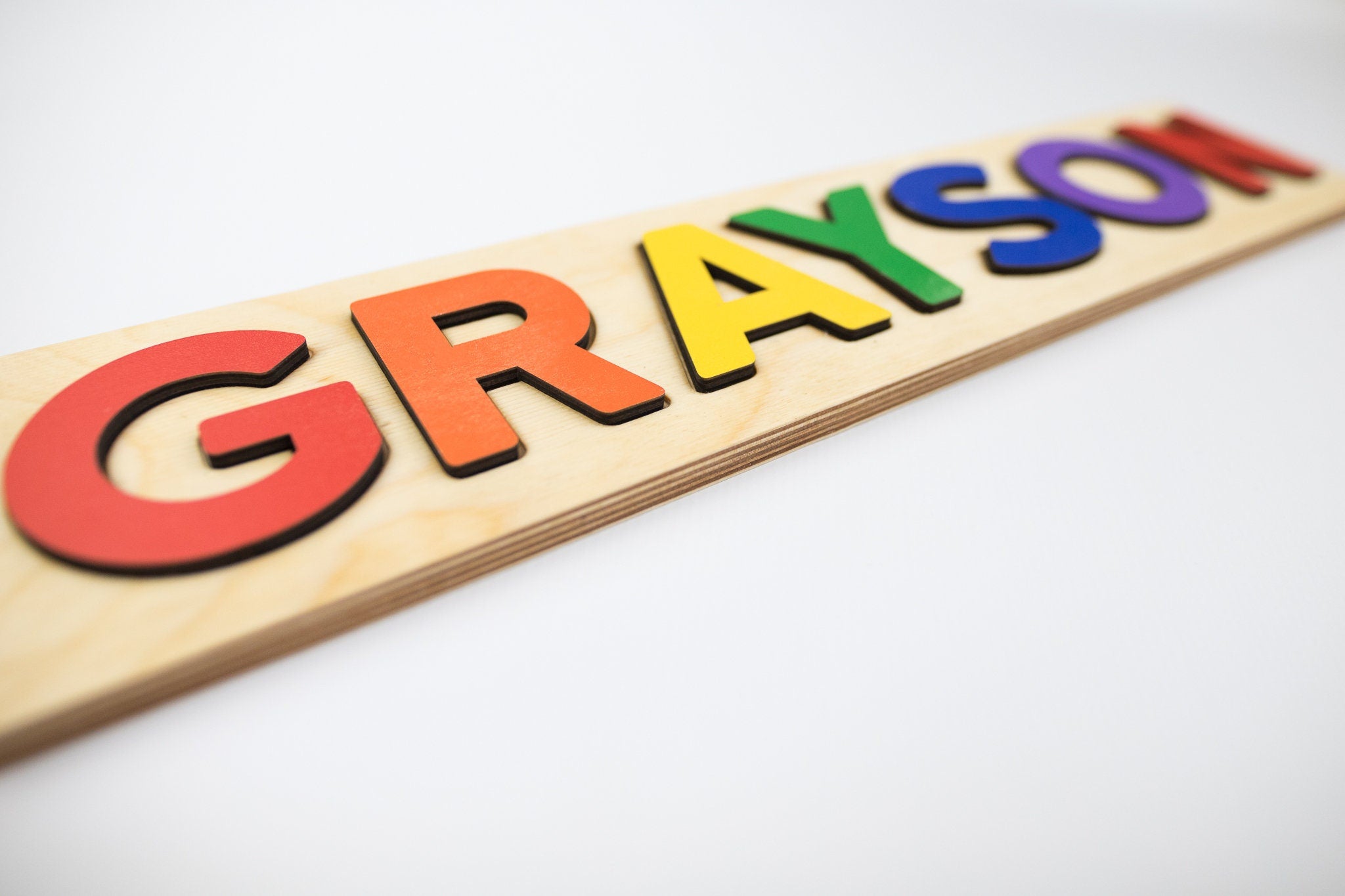 Wooden Name Puzzle, Primary Wood Name Puzzle, Personalized Toddler Puzzle, First Birthday Gift, Pastel Wooden Puzzle, Easter Basket Gift