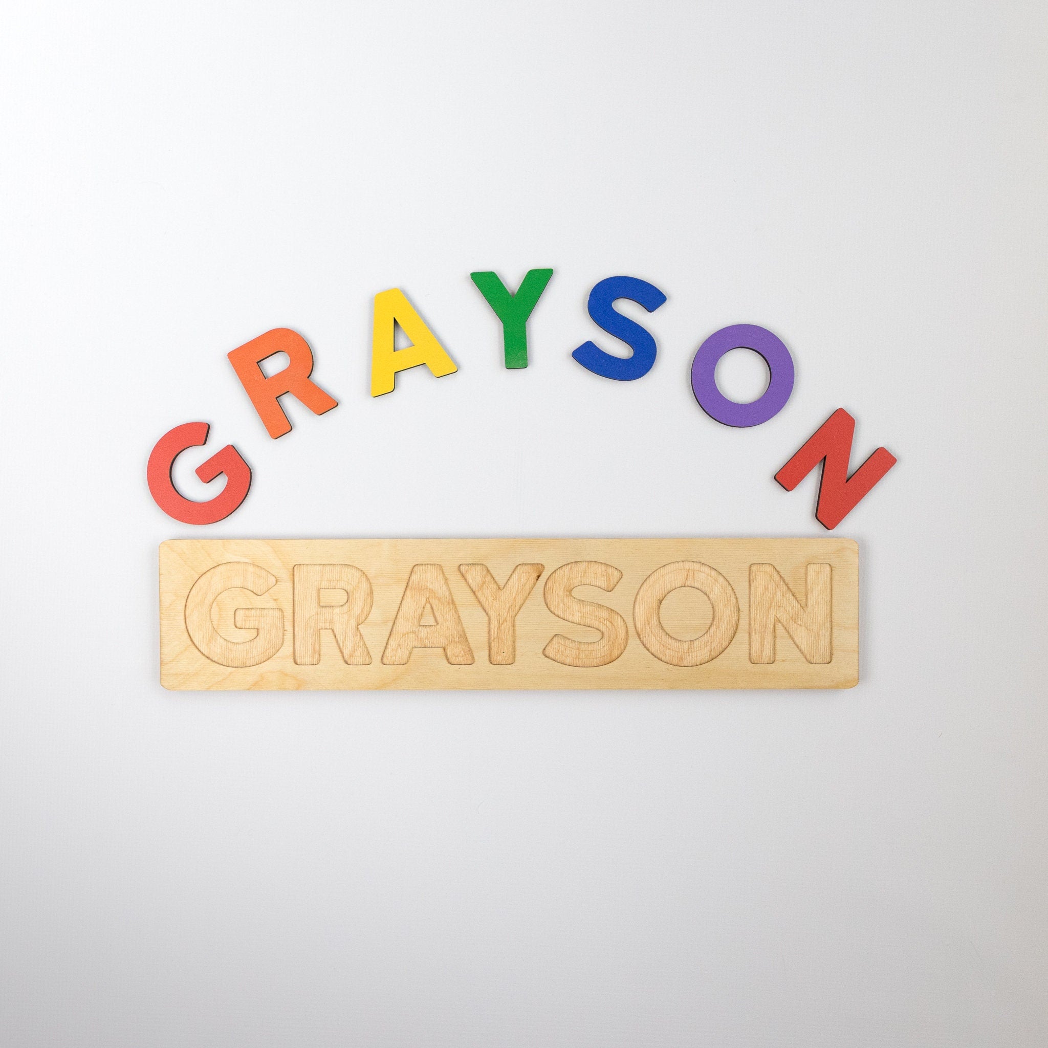 Wooden Name Puzzle, Primary Wood Name Puzzle, Personalized Toddler Puzzle, First Birthday Gift, Pastel Wooden Puzzle, Easter Basket Gift