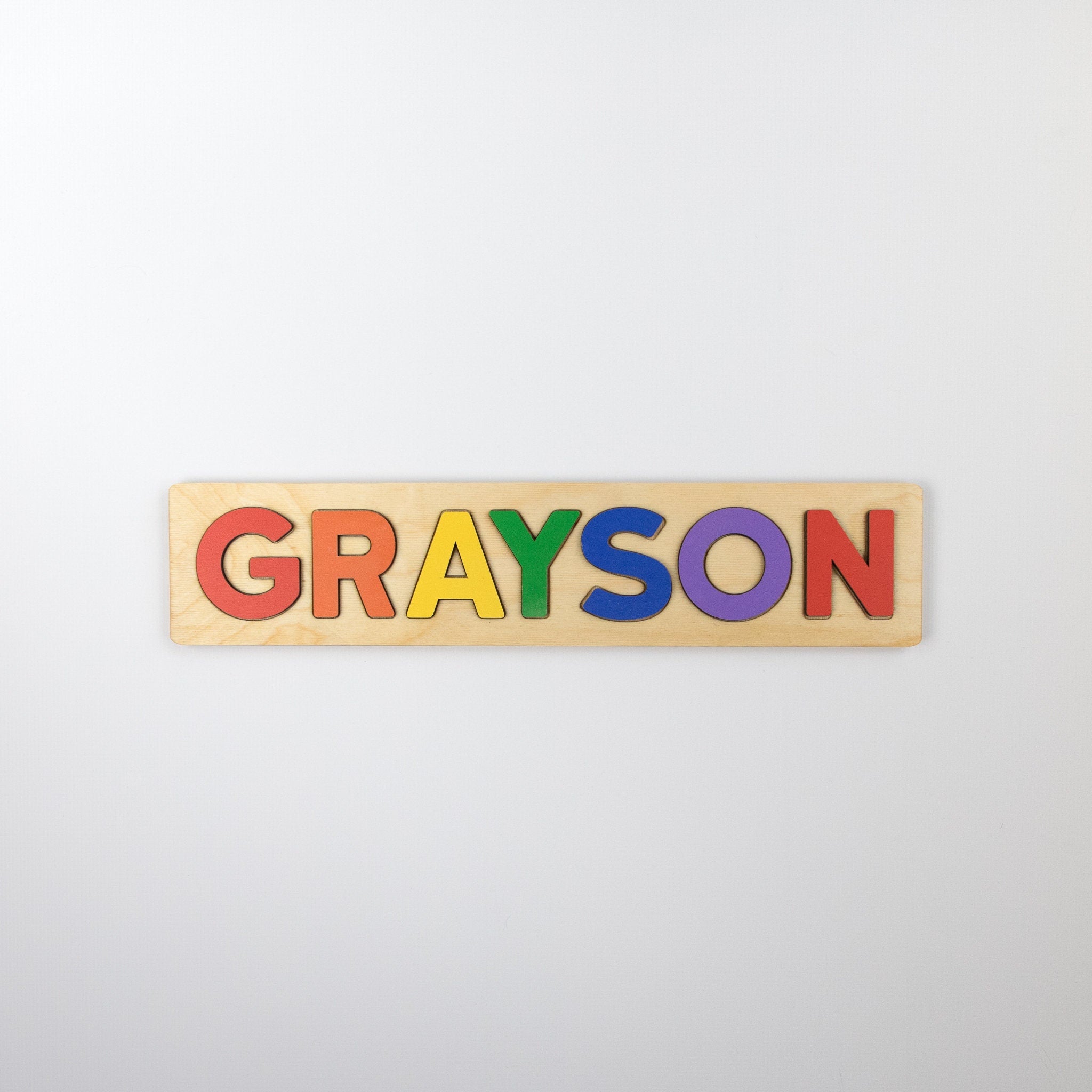 Wooden Name Puzzle, Primary Wood Name Puzzle, Personalized Toddler Puzzle, First Birthday Gift, Pastel Wooden Puzzle, Easter Basket Gift