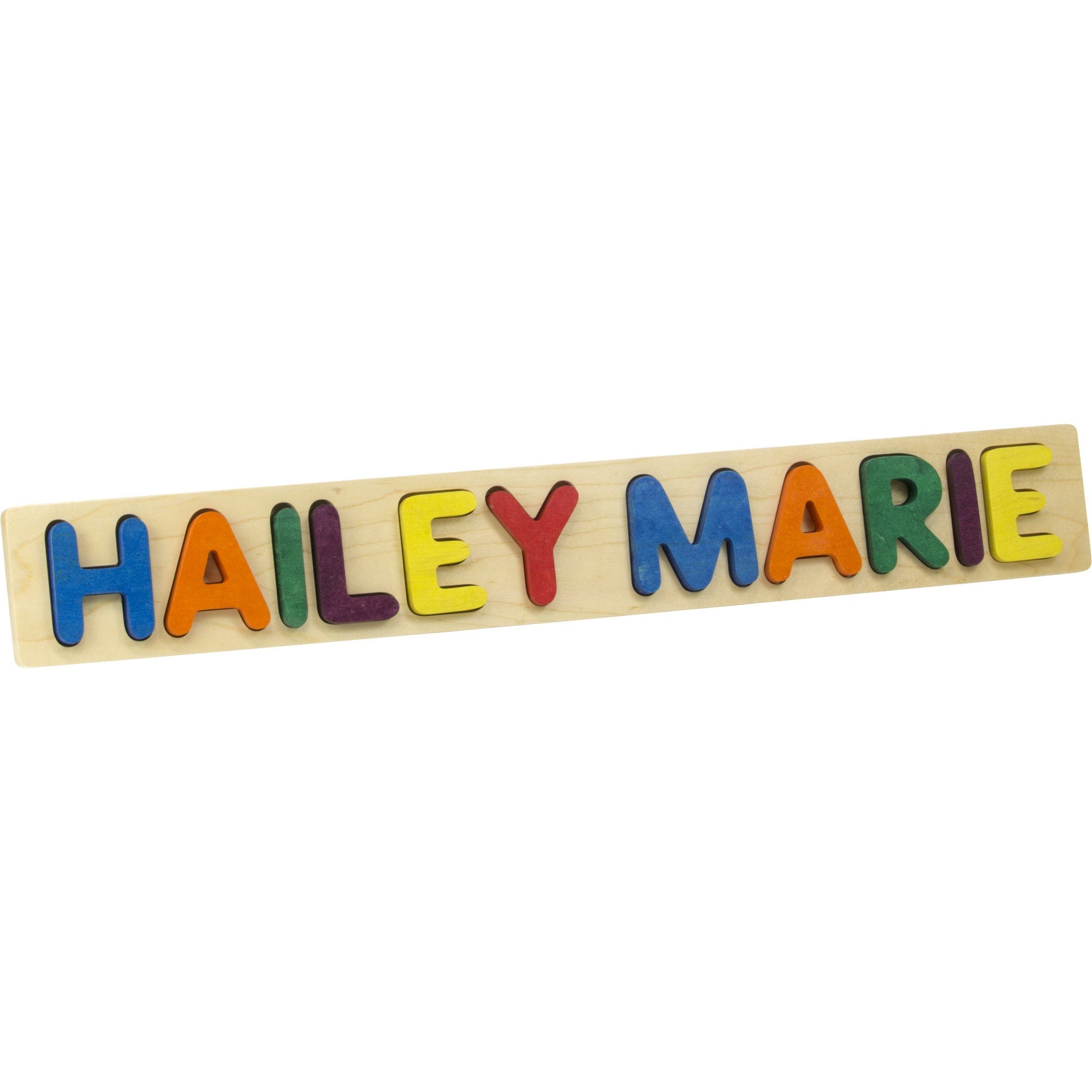 Solid Wood Name Puzzle Up to 12 Letters