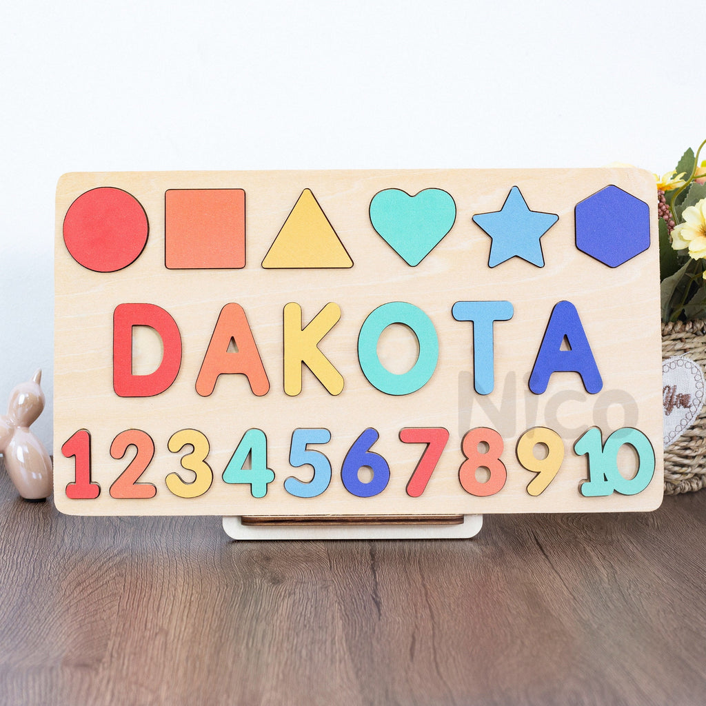 Personalized Puzzle-1st Birthday Gift-Gifts for Baby-Name Puzzle for Toddlers-Baby Name Puzzle-Baby Shower Gift-Christmas Gifts