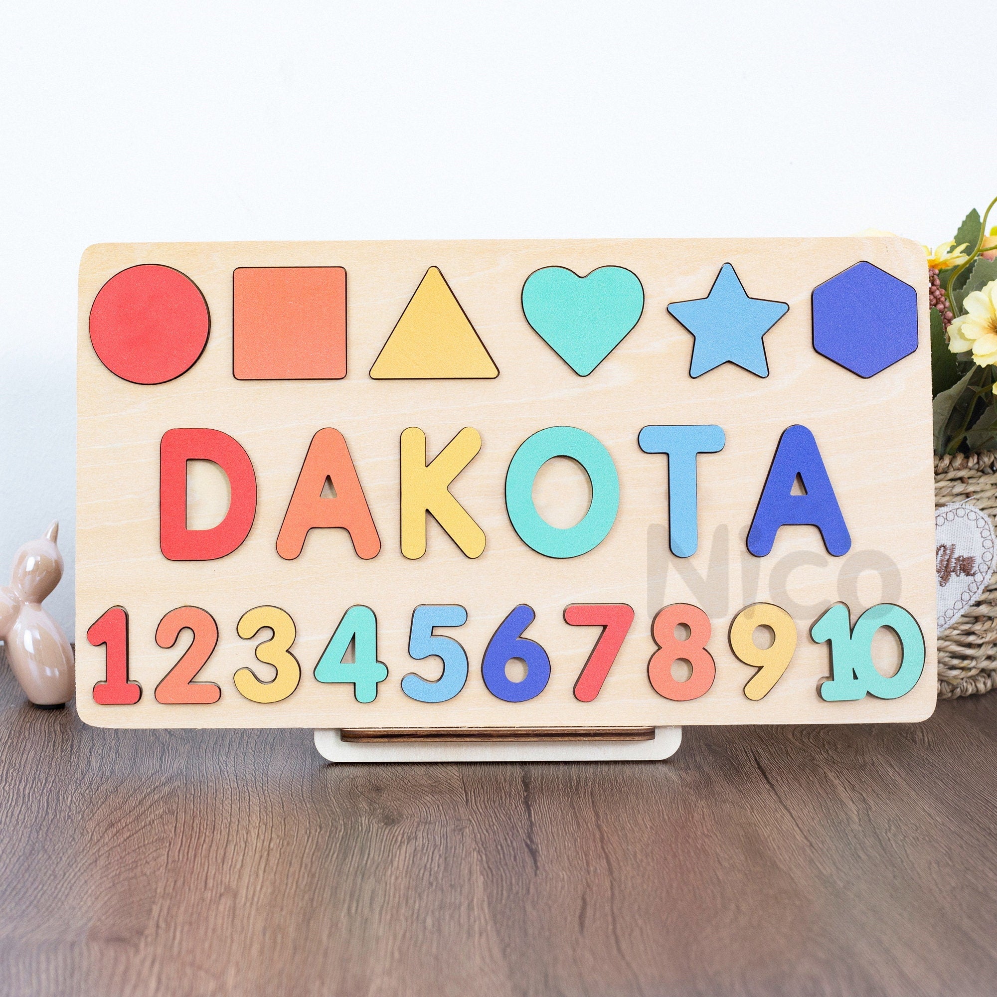 Personalized Puzzle-1st Birthday Gift-Gifts for Baby-Name Puzzle for Toddlers-Baby Name Puzzle-Baby Shower Gift-Christmas Gifts