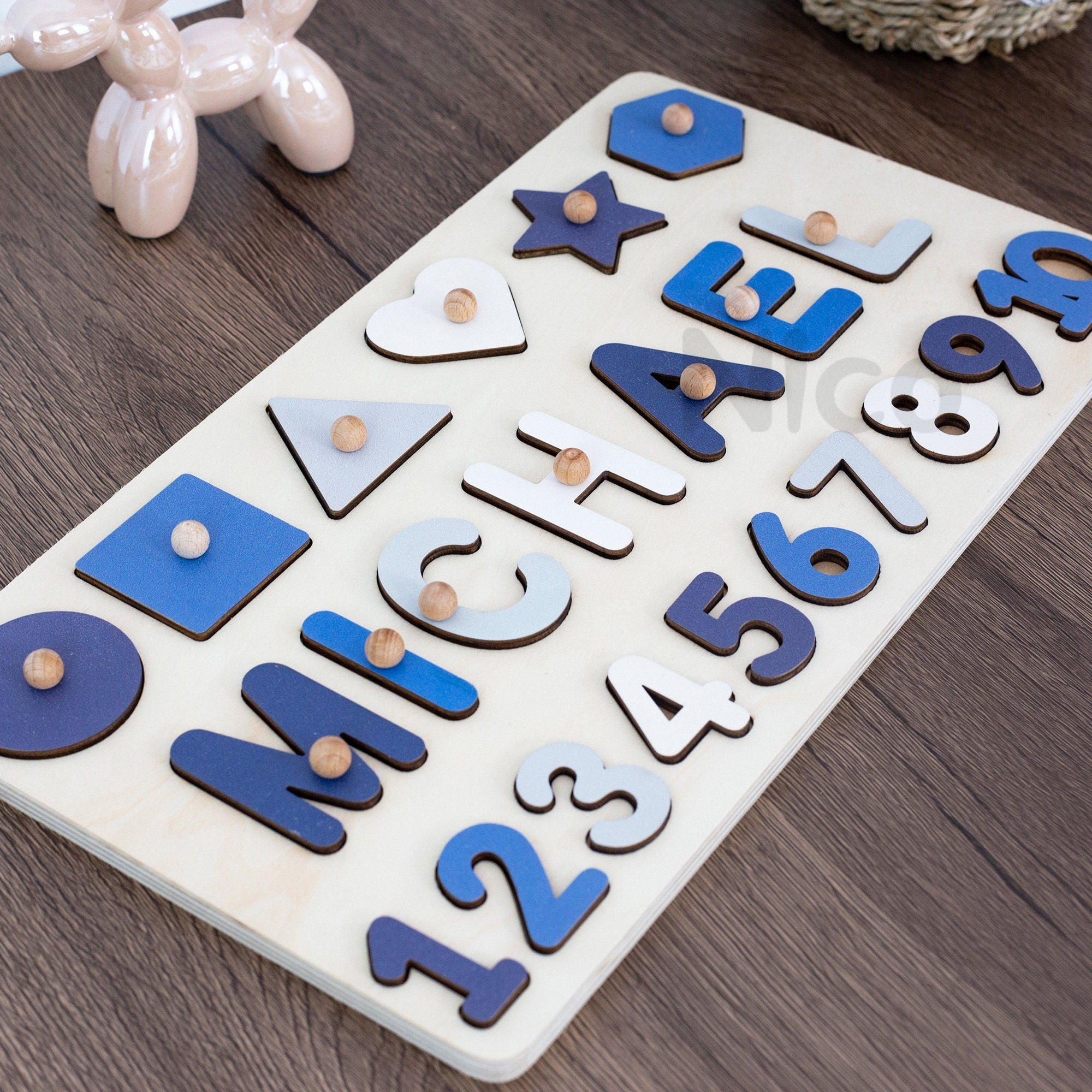 Personalized Puzzle-1st Birthday Gift-Gifts for Baby-Name Puzzle for Toddlers-Baby Name Puzzle-Baby Shower Gift-Christmas Gifts