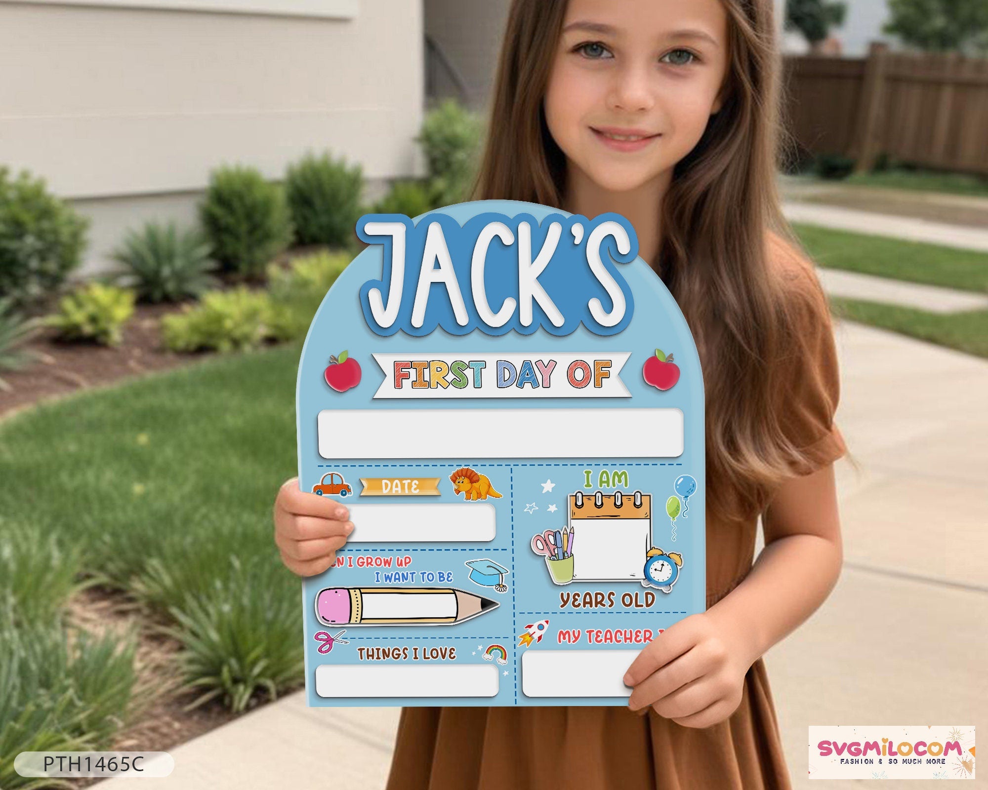 Customized First And Last Day School Sign