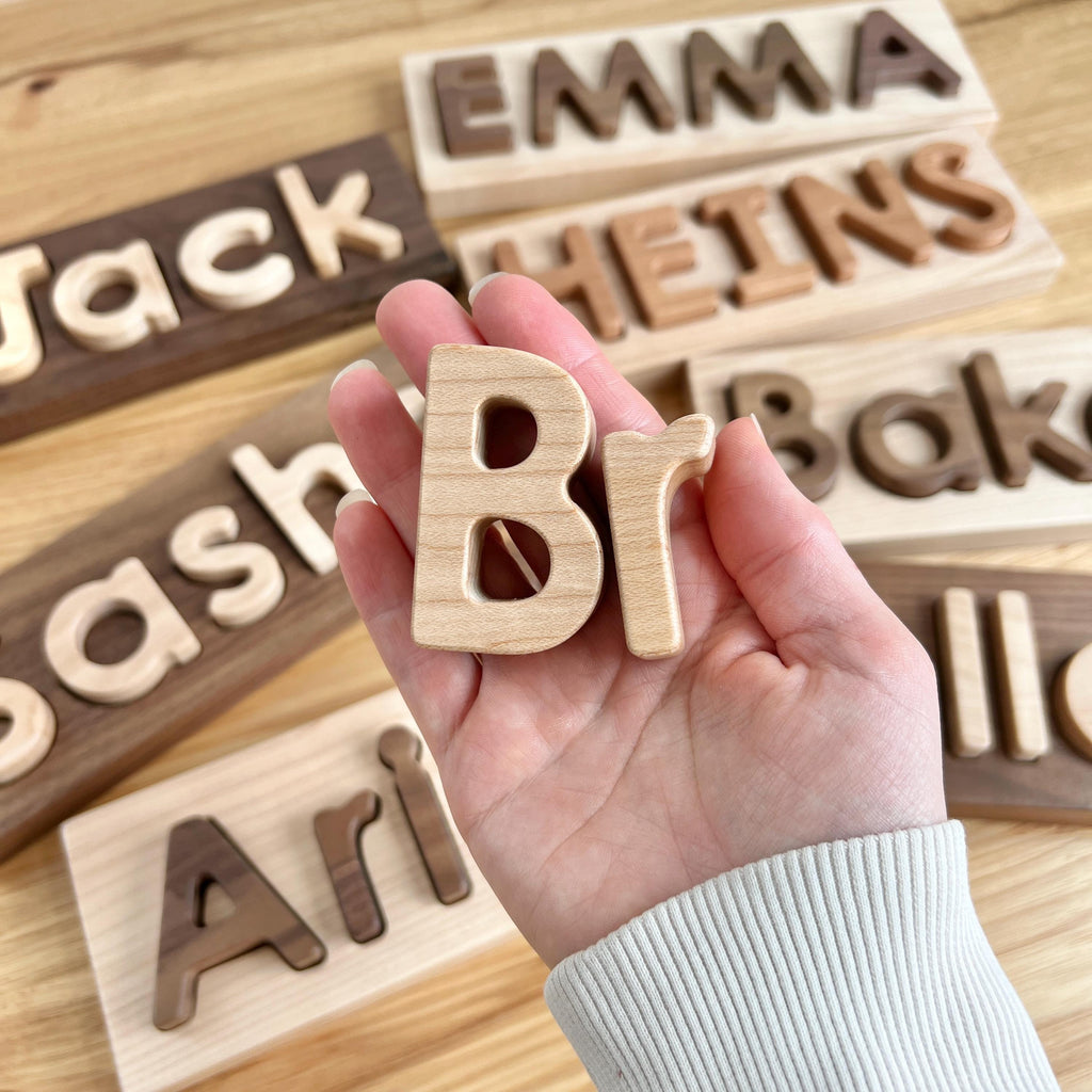 Wood Custom Name Puzzle "From Jennifer"