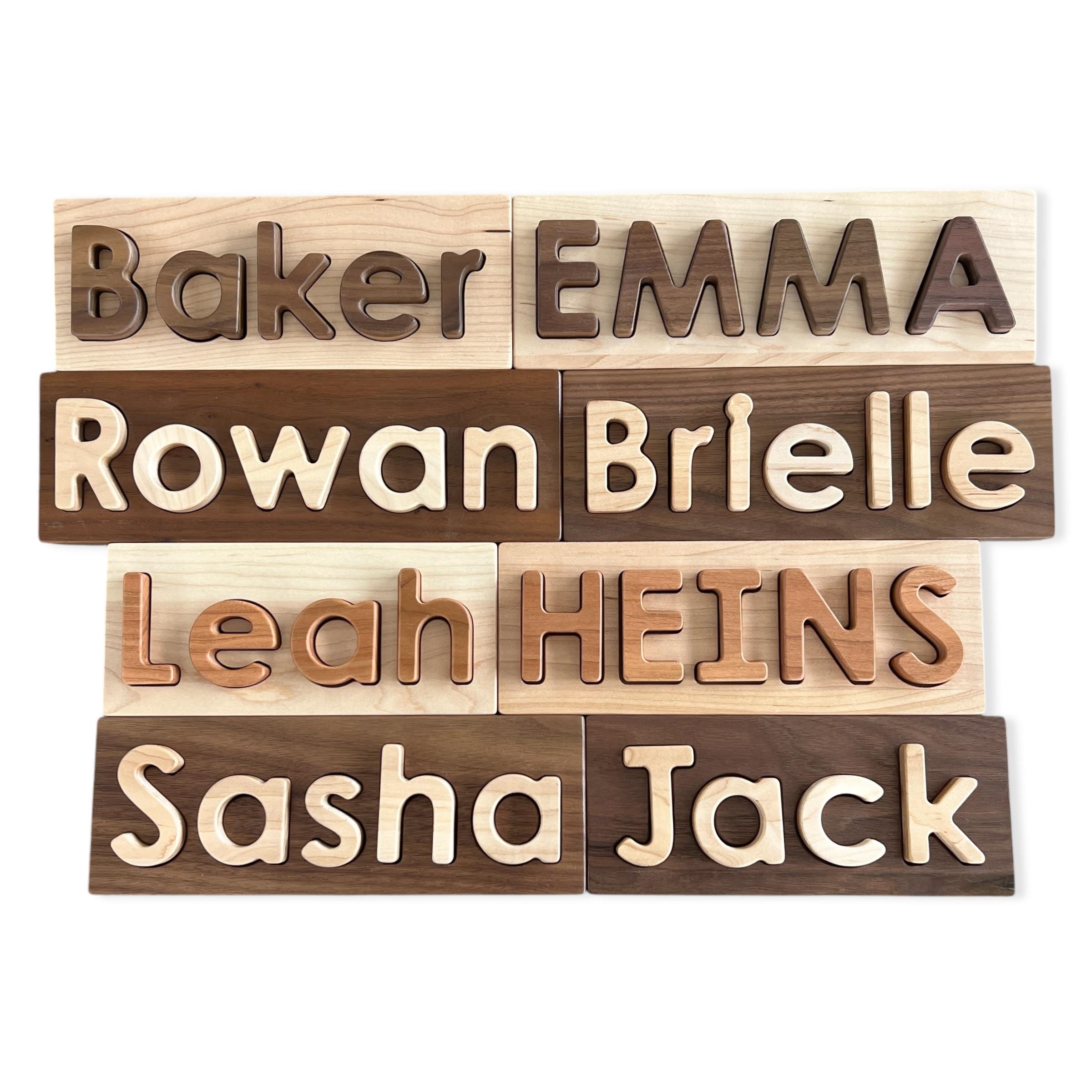 Wood Custom Name Puzzle "From Jennifer"