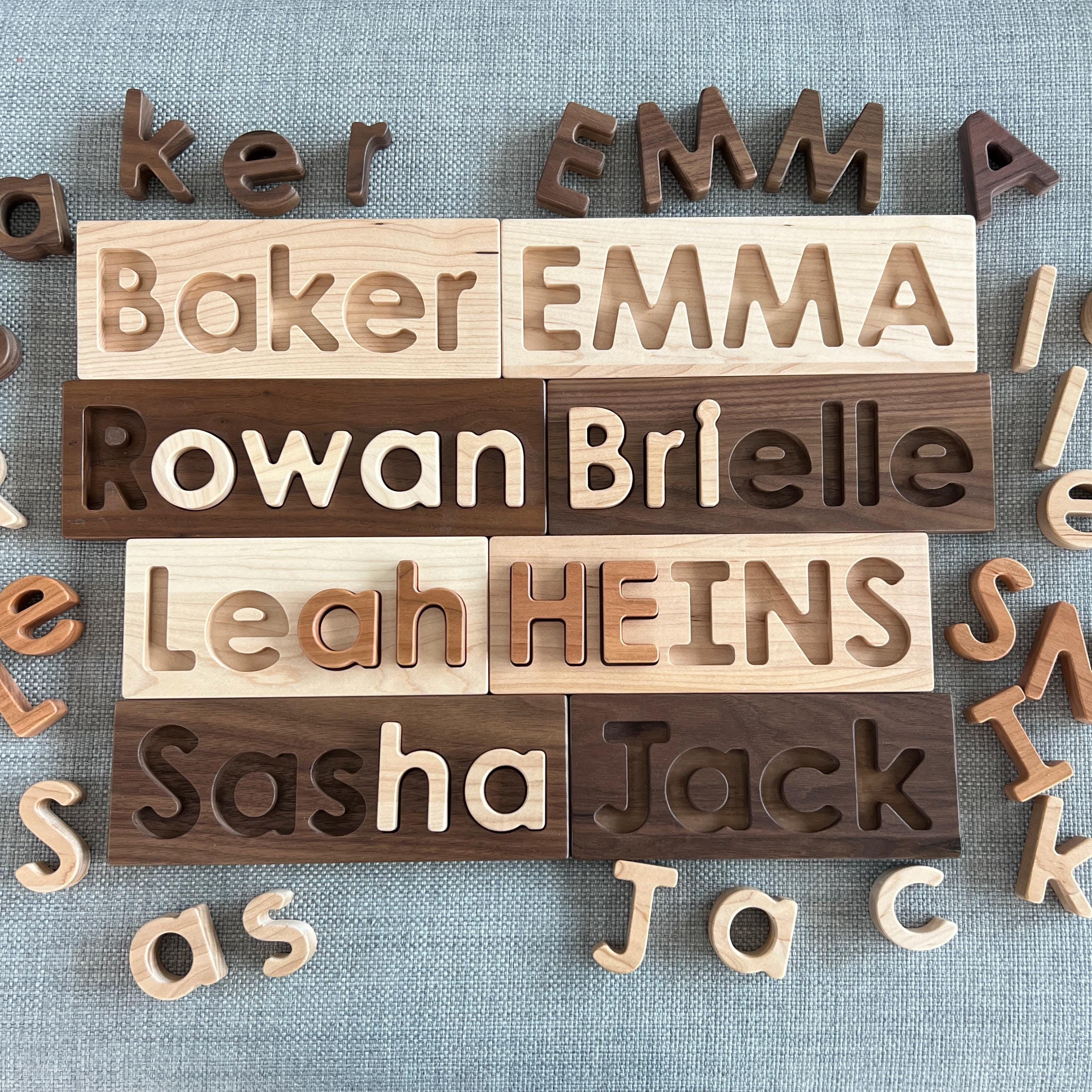 Wood Custom Name Puzzle "From Jennifer"