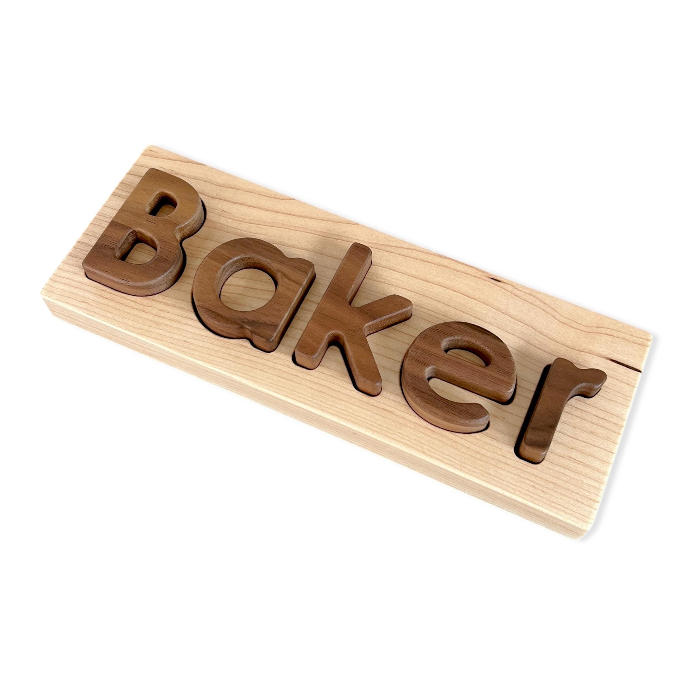 Wood Custom Name Puzzle "From Jennifer"