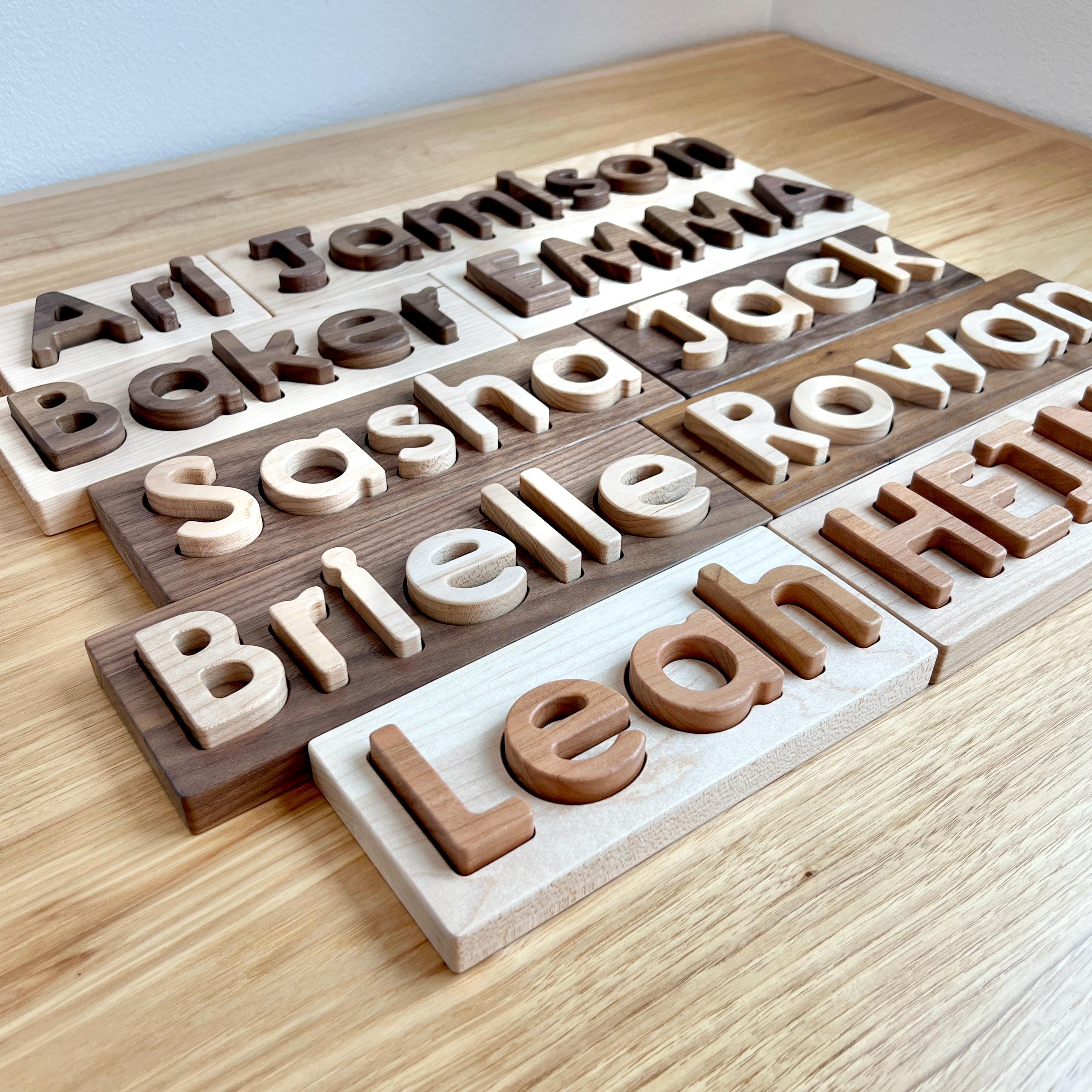 Wood Custom Name Puzzle "From Jennifer"