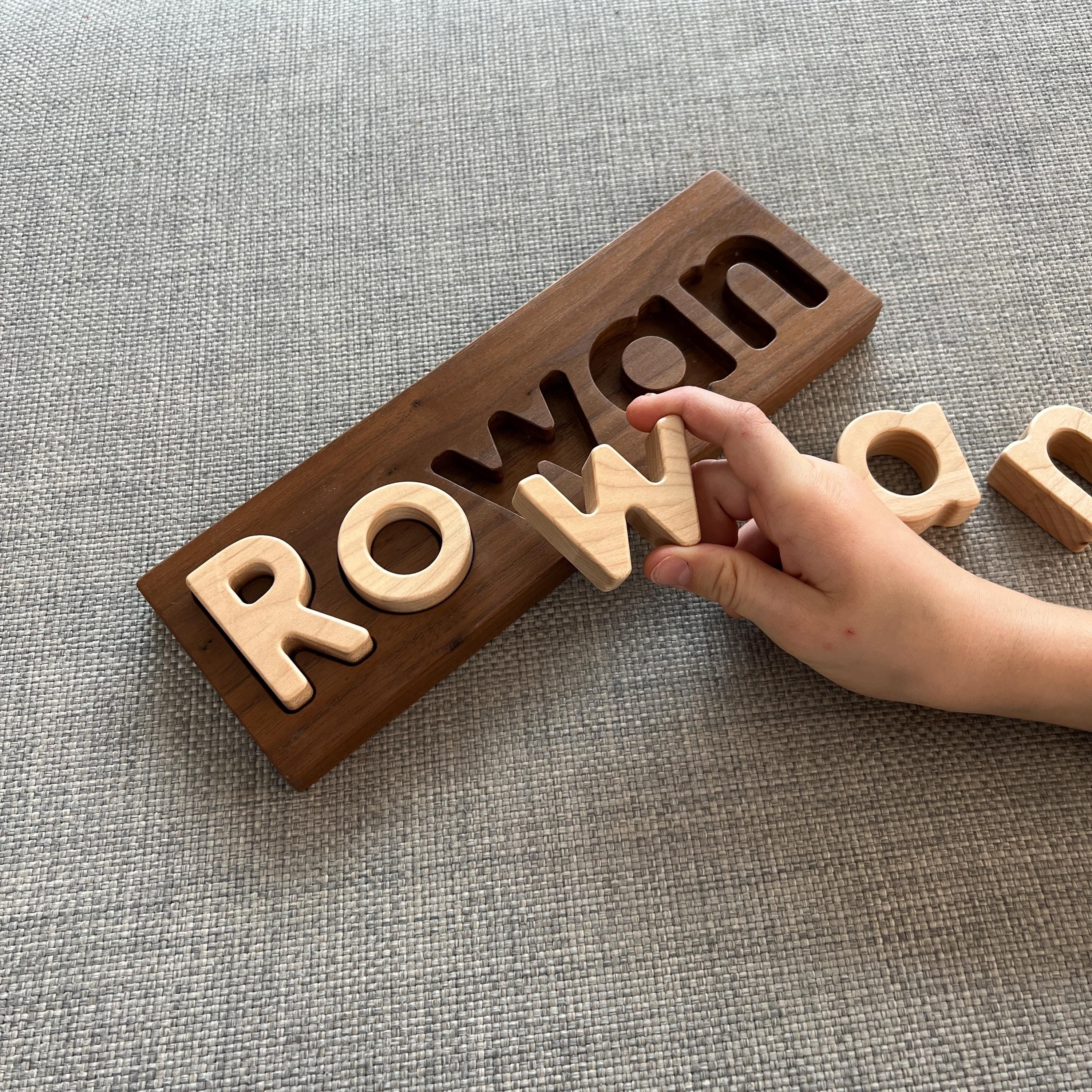 Wood Custom Name Puzzle "From Jennifer"