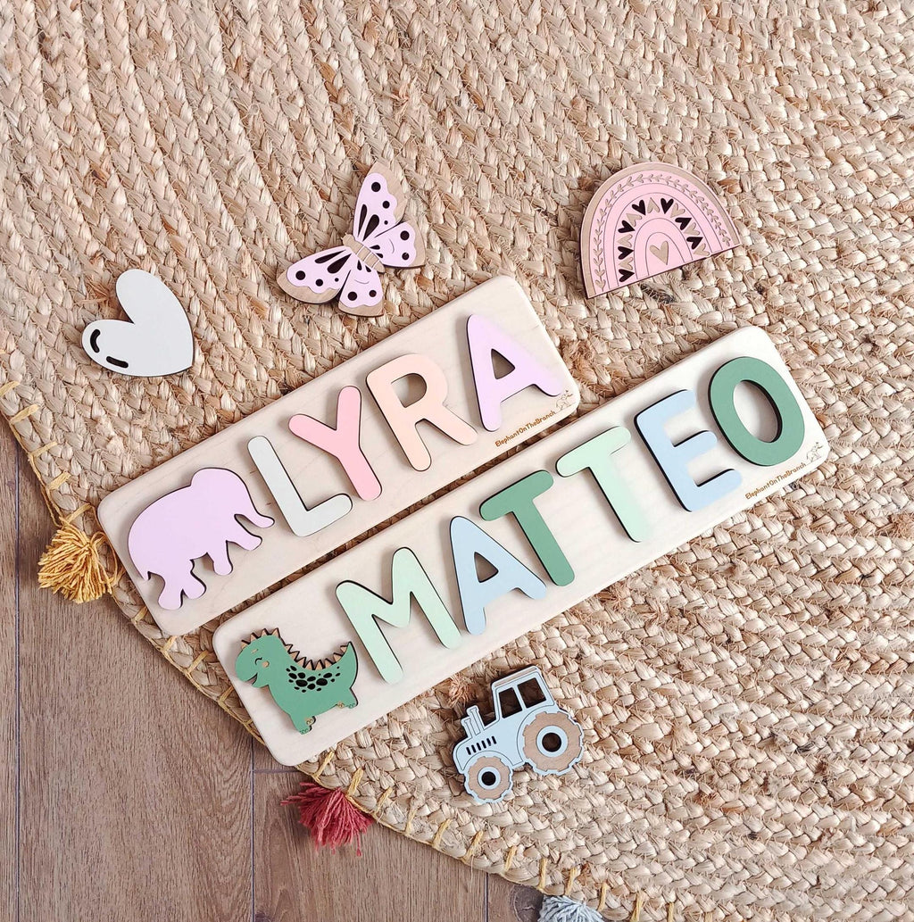 Personalized Name Puzzle, Toys for Toddler, New Baby Gift, First Birthday Gift, Baby Shower Gift