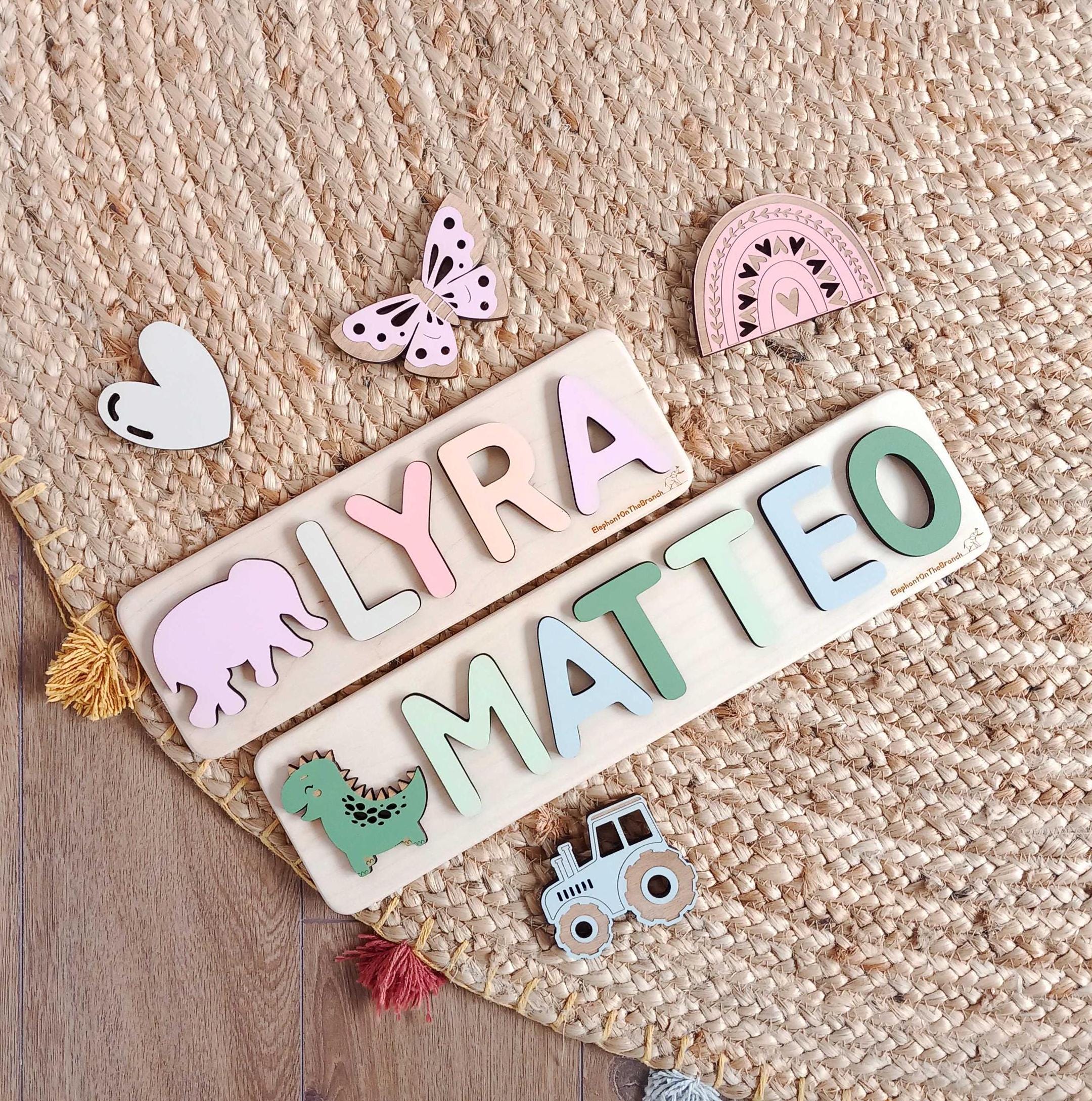 Personalized Name Puzzle, Toys for Toddler, New Baby Gift, First Birthday Gift, Baby Shower Gift