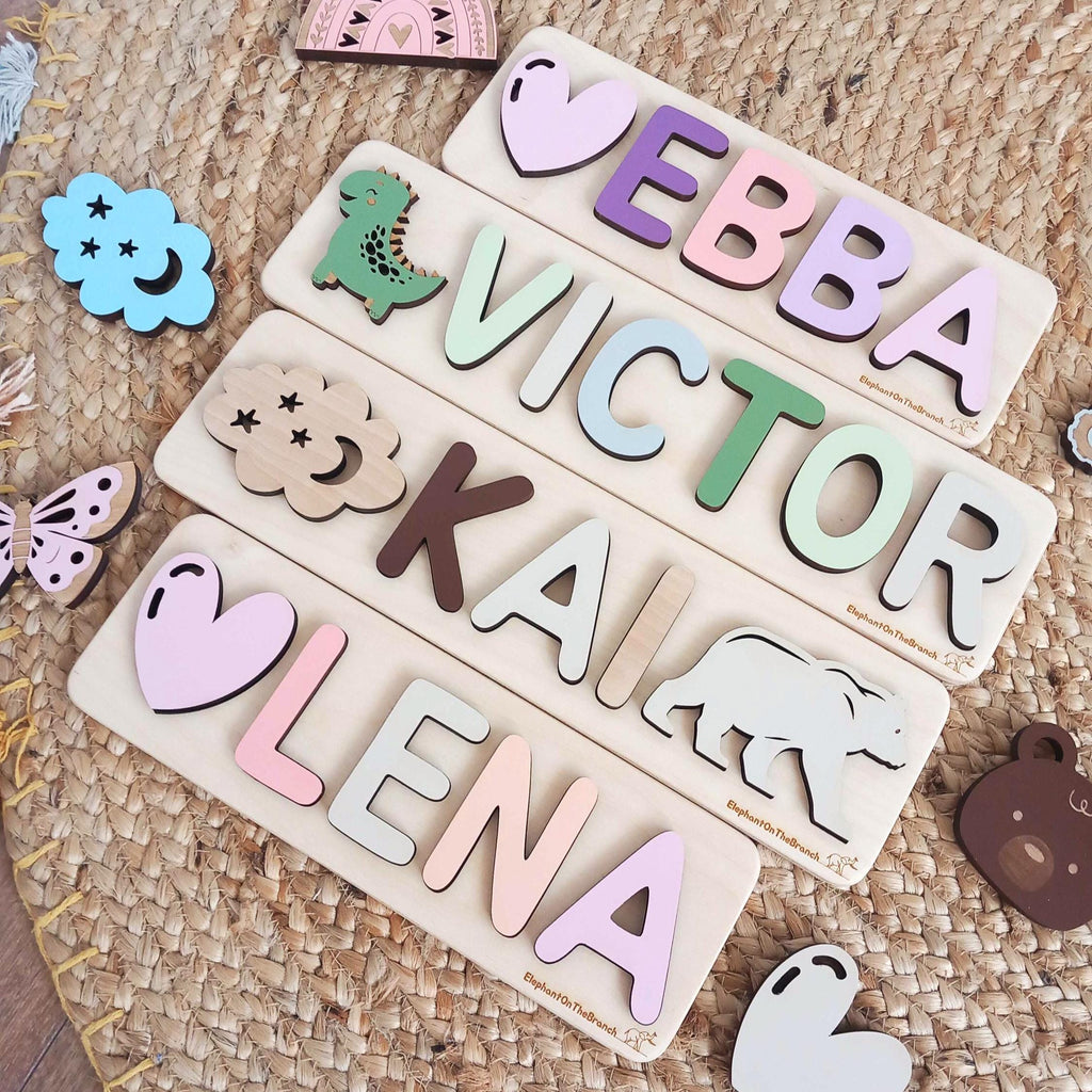 Personalized Name Puzzle, Toys for Toddler, New Baby Gift, First Birthday Gift, Baby Shower Gift