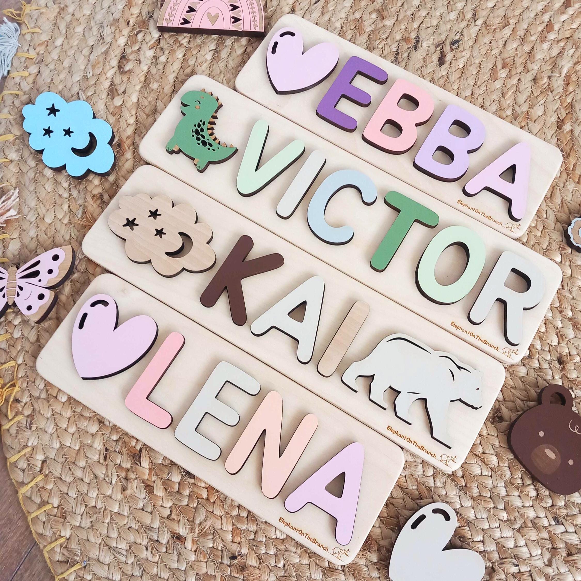 Personalized Name Puzzle, Toys for Toddler, New Baby Gift, First Birthday Gift, Baby Shower Gift