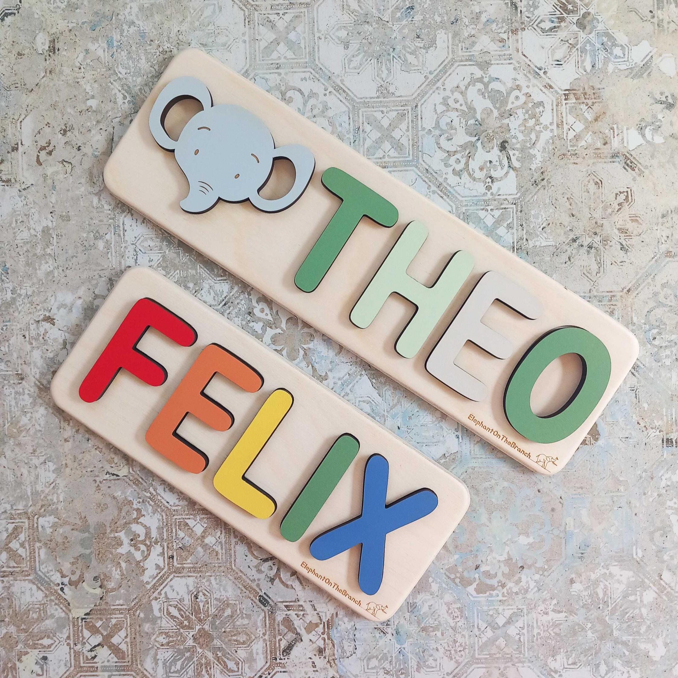 Personalized Name Puzzle, Toys for Toddler, New Baby Gift, First Birthday Gift, Baby Shower Gift