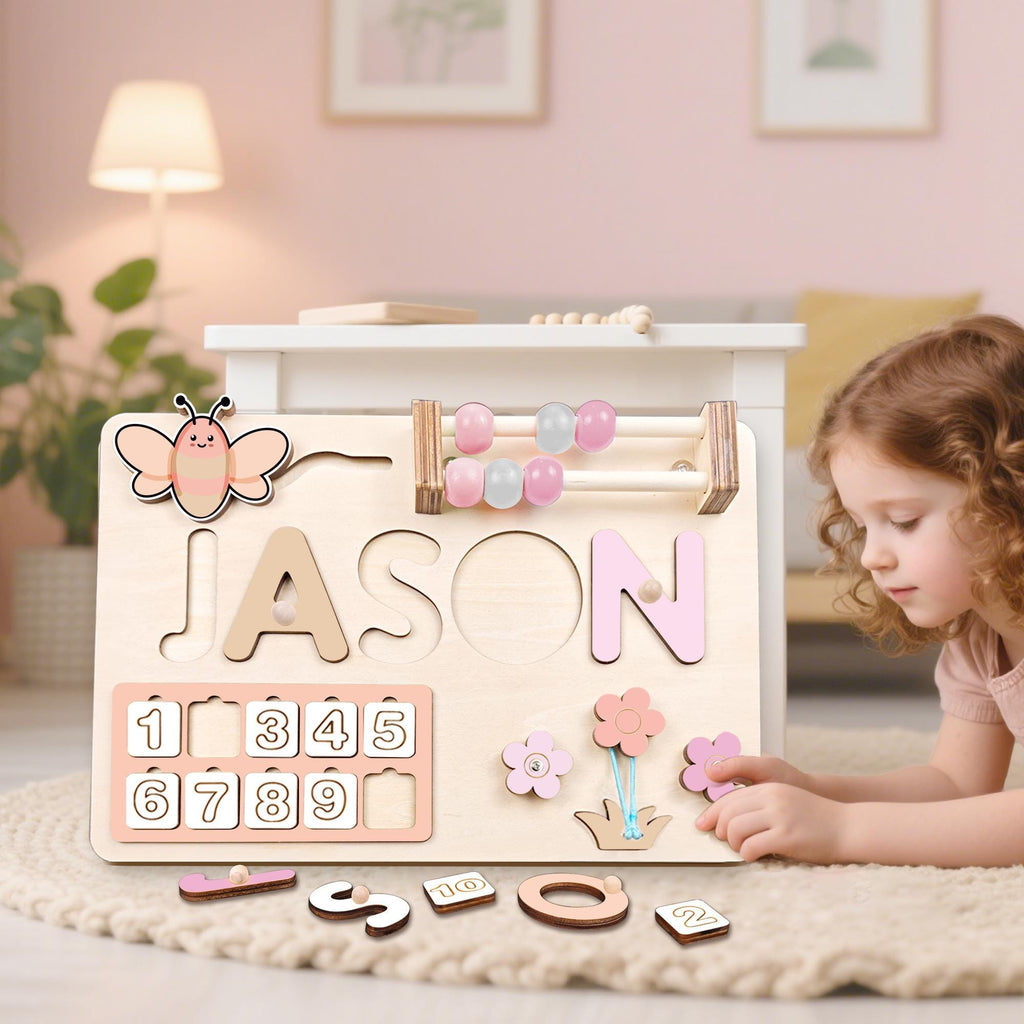 Custom Handmade Name Puzzle, Personalized Birthday Gift for Kids, baby first Christmas, 1st Birthday Gift Gift, Wood Toy