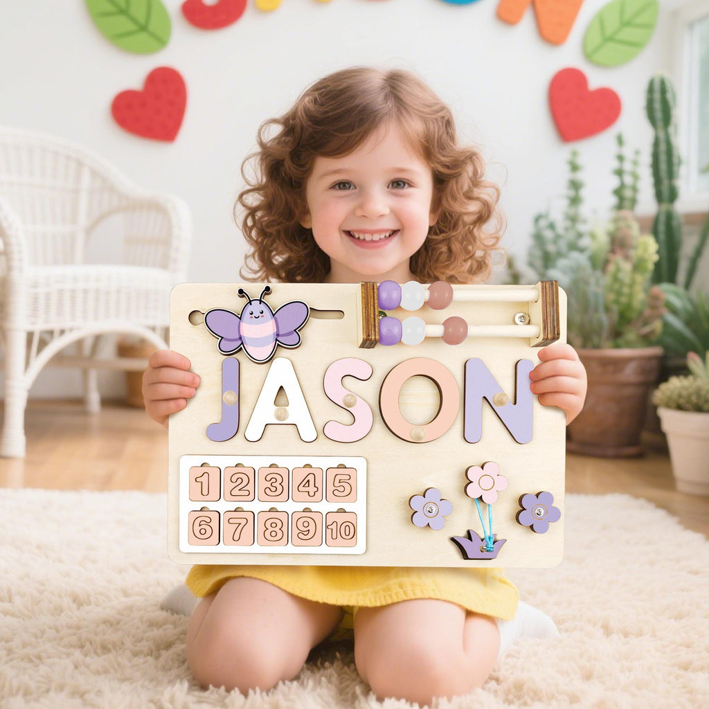Custom Handmade Name Puzzle, Personalized Birthday Gift for Kids, baby first Christmas, 1st Birthday Gift Gift, Wood Toy