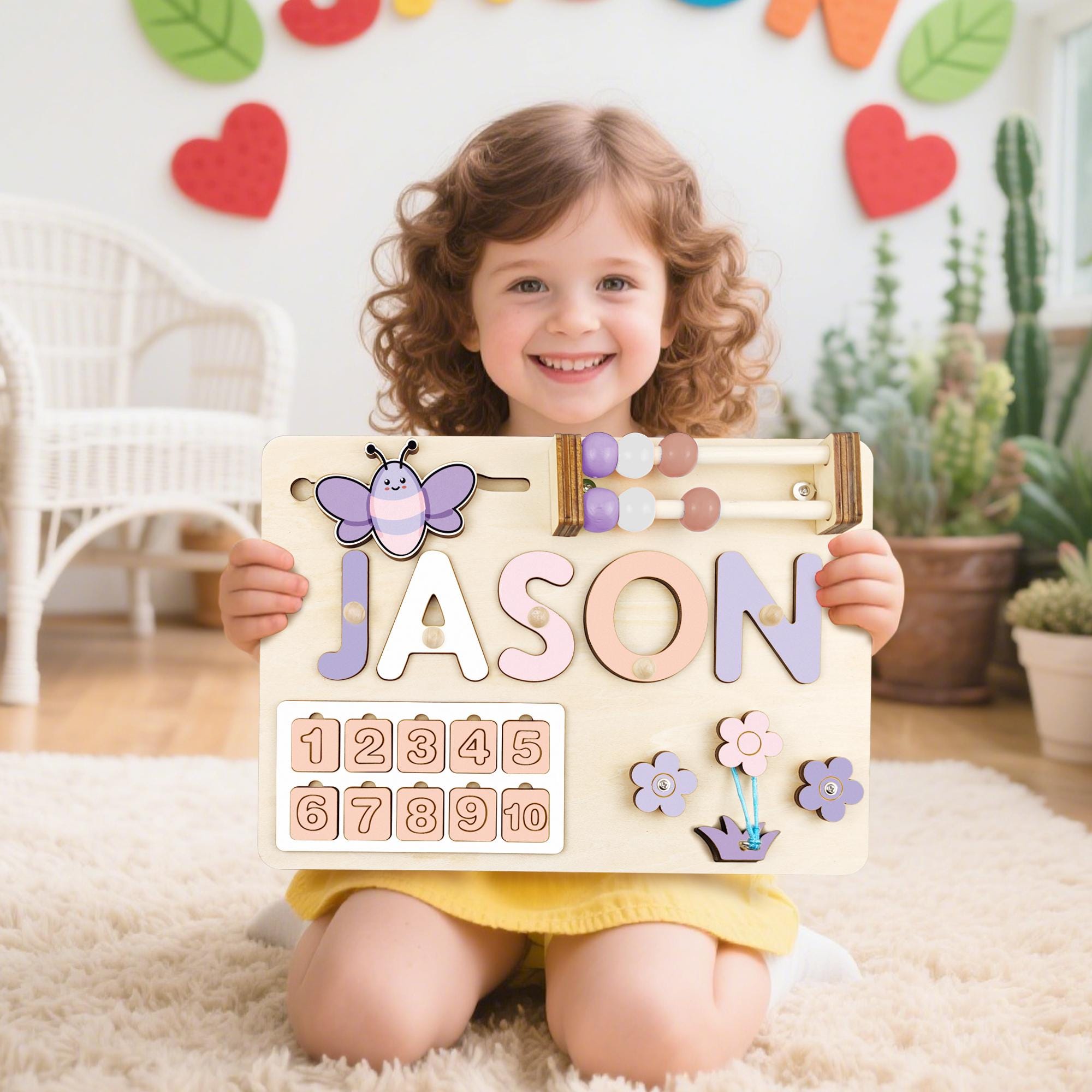 Custom Handmade Name Puzzle, Personalized Birthday Gift for Kids, baby first Christmas, 1st Birthday Gift Gift, Wood Toy