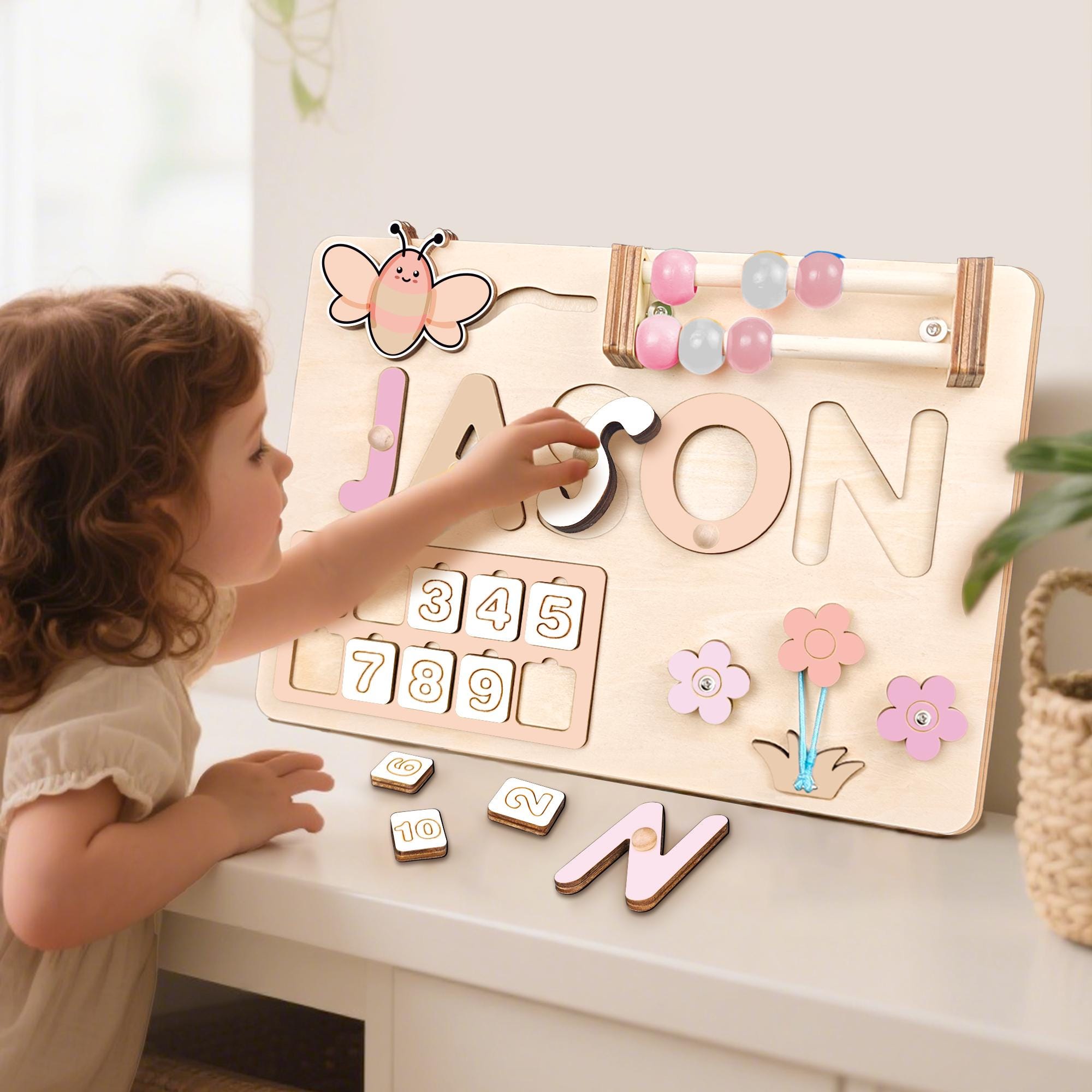 Custom Handmade Name Puzzle, Personalized Birthday Gift for Kids, baby first Christmas, 1st Birthday Gift Gift, Wood Toy