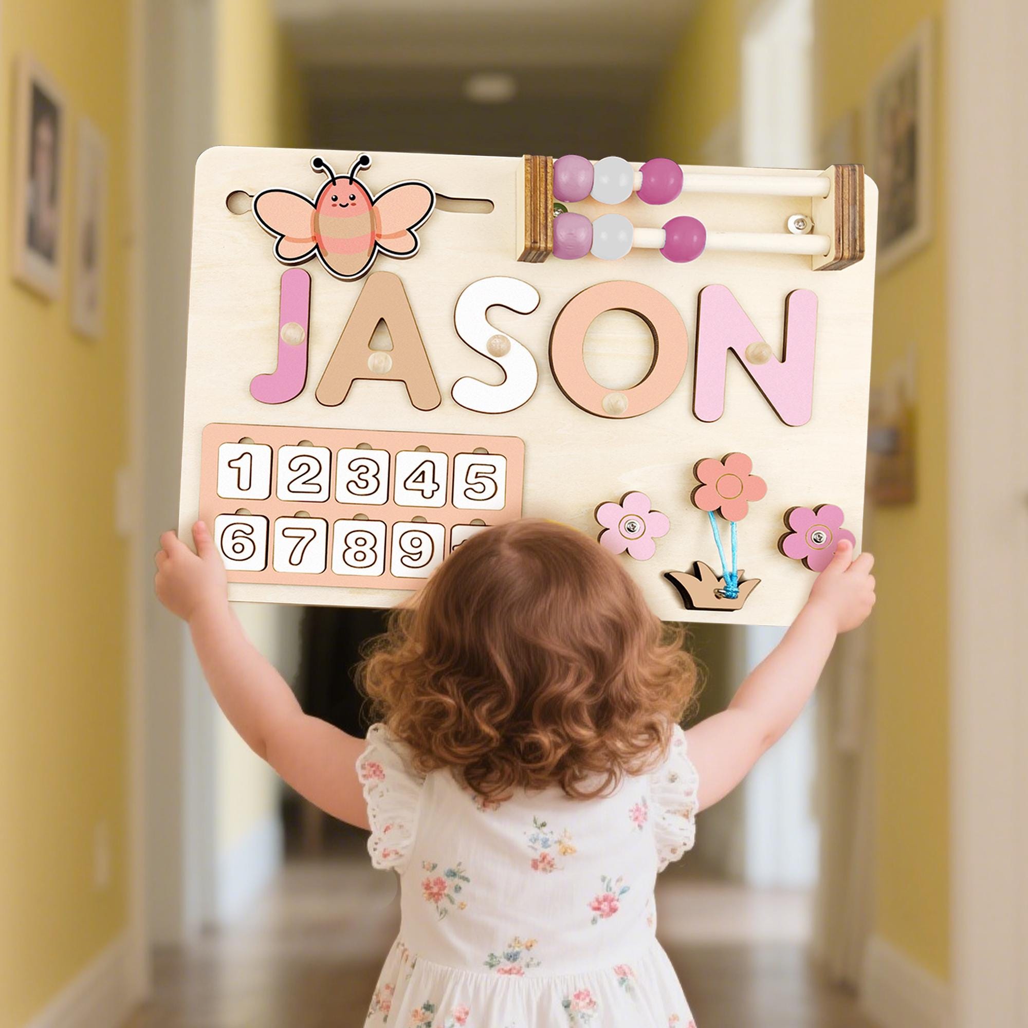 Custom Handmade Name Puzzle, Personalized Birthday Gift for Kids, baby first Christmas, 1st Birthday Gift Gift, Wood Toy