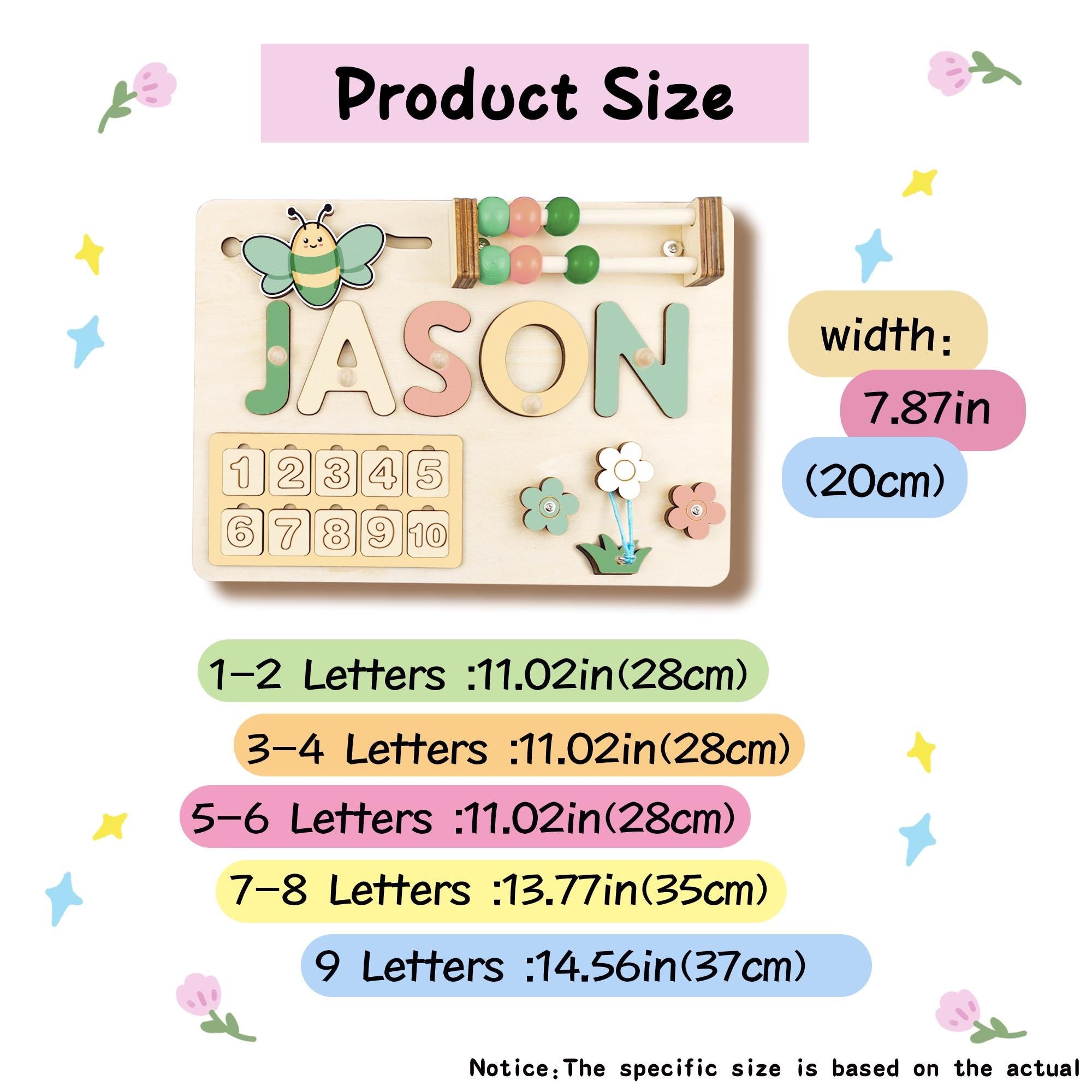 Custom Handmade Name Puzzle, Personalized Birthday Gift for Kids, baby first Christmas, 1st Birthday Gift Gift, Wood Toy